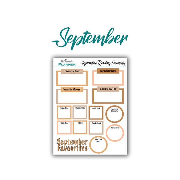 2026 Monthly Reading Favourites