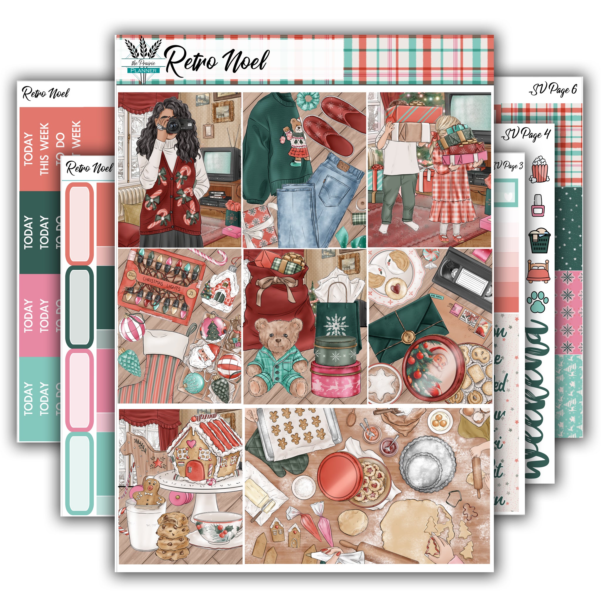 Retro Noel | Weekly Planner Kit