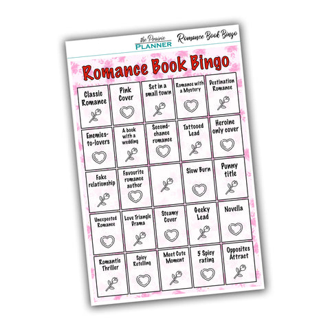 Romance Book Bingo