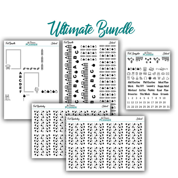FOIL - School Collection - Planner Stickers