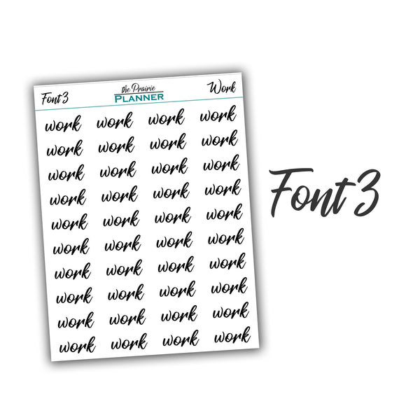 FOILED Scripts | Planner Stickers