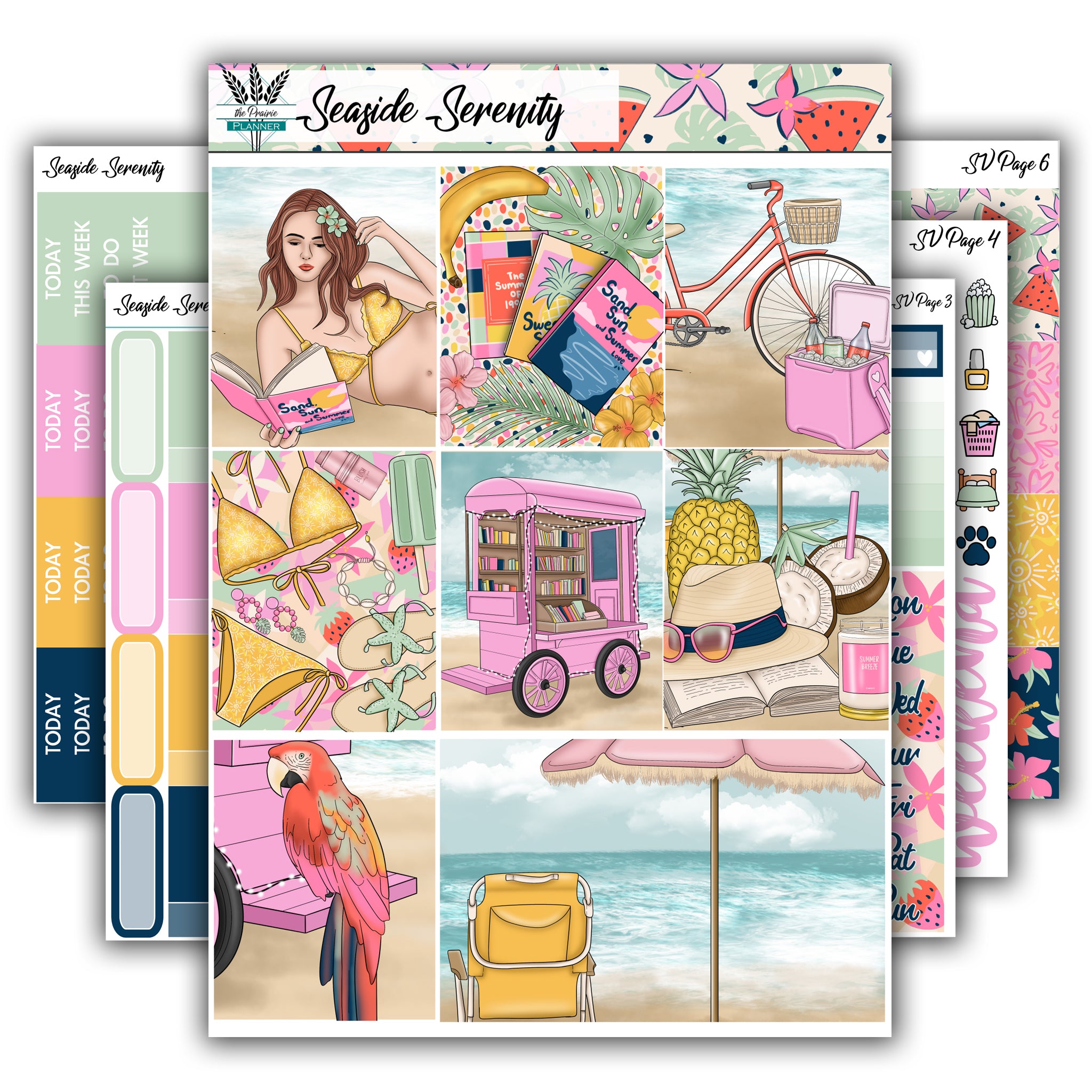 Seaside Serenity | Weekly Planner Kit