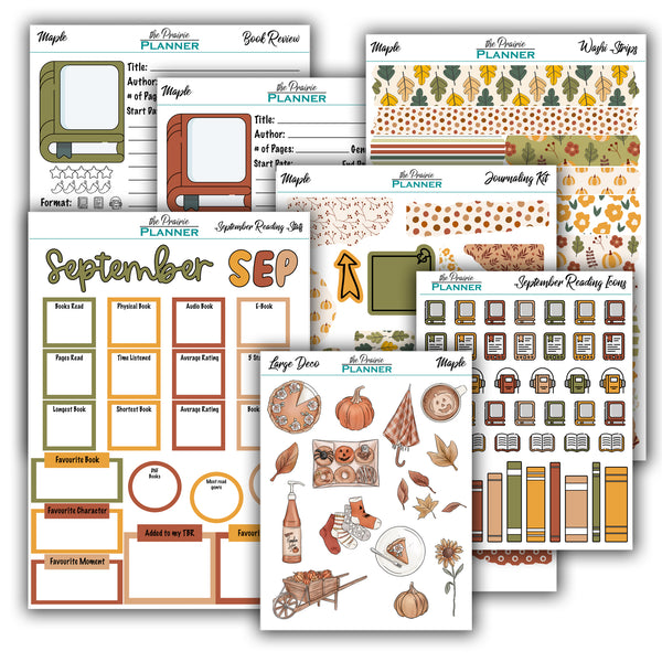 September 2026 Book Journal Kit