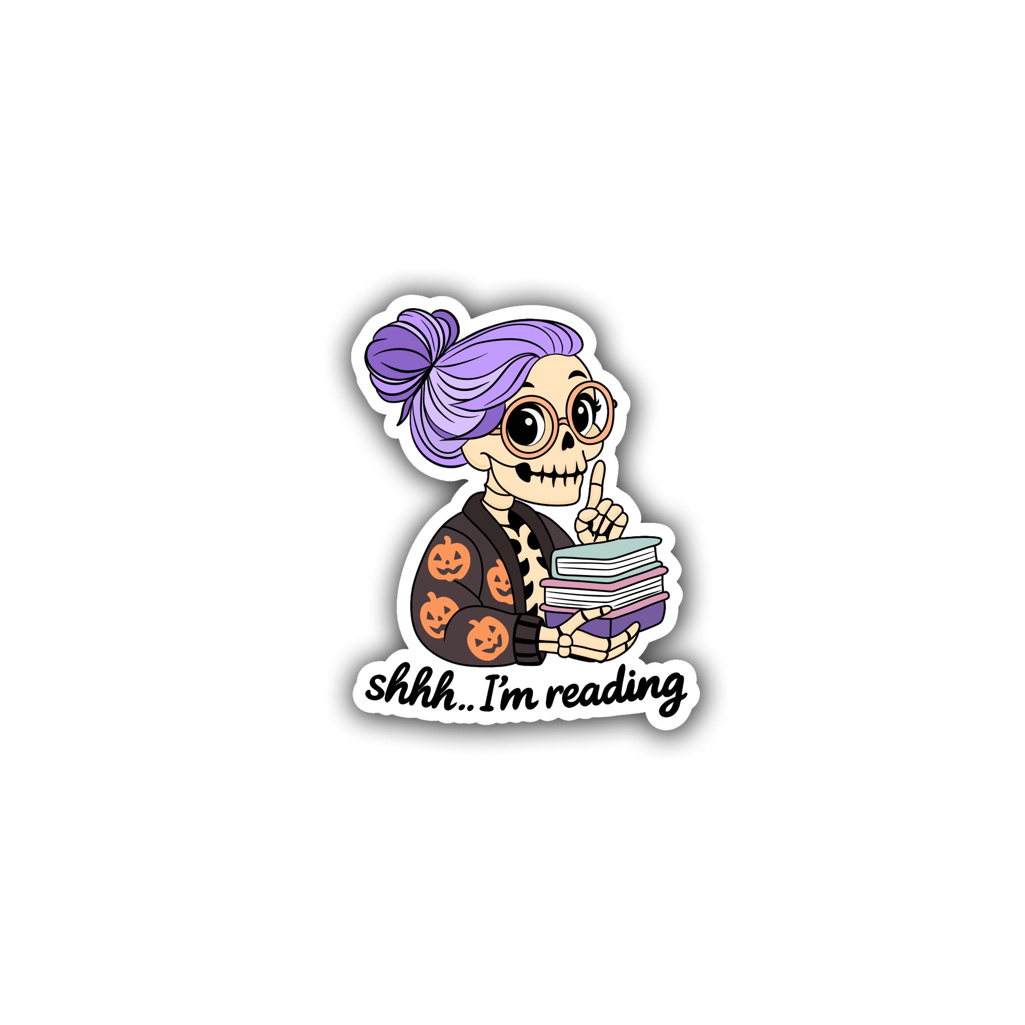 Shhh I'm Reading Die Cut Sticker