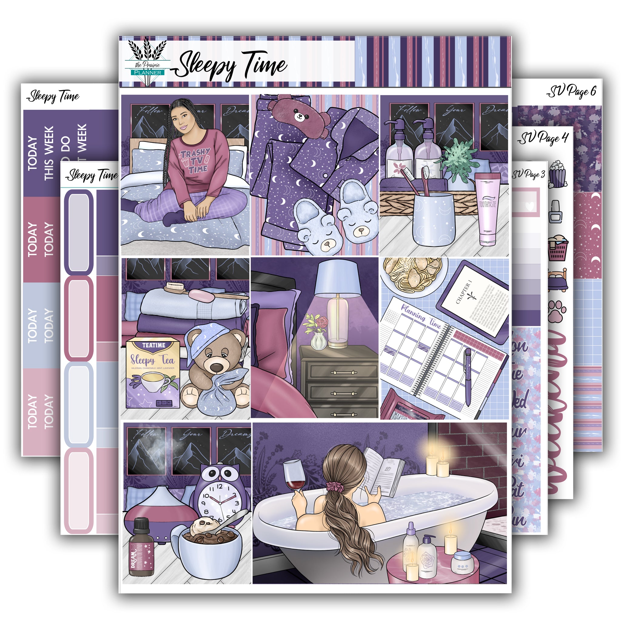 Sleepy Time | Weekly Planner Kit
