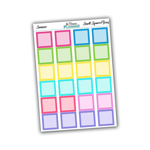 Small Squared Boxes - Summer Multi-Colour