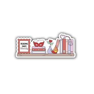 Smut Bookshelf Die Cut Sticker