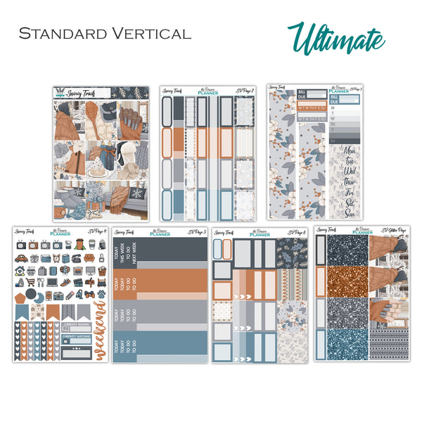 Snowy Trails | Weekly Planner Kit