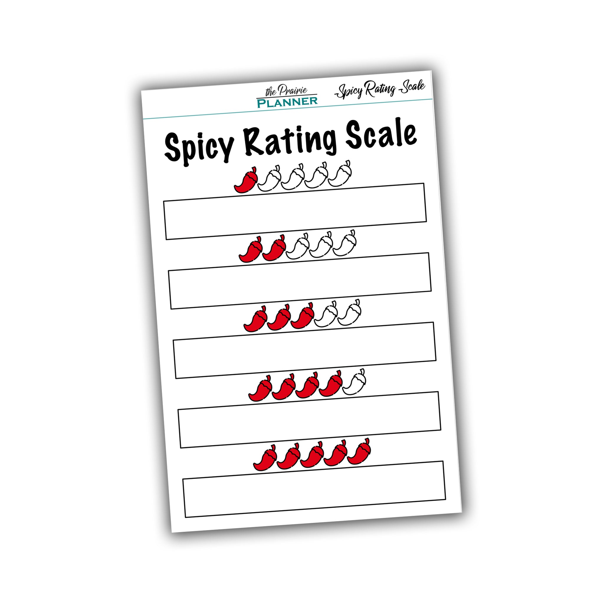 Spicy Rating Scale