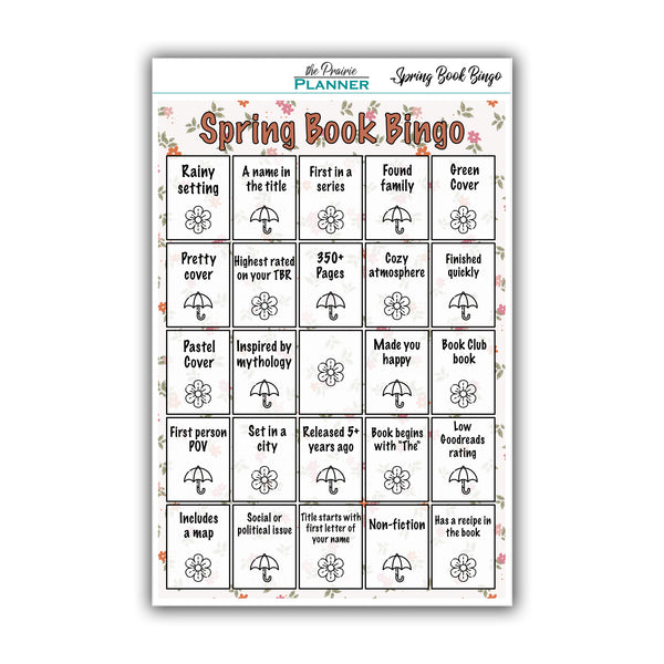Spring Book Bingo