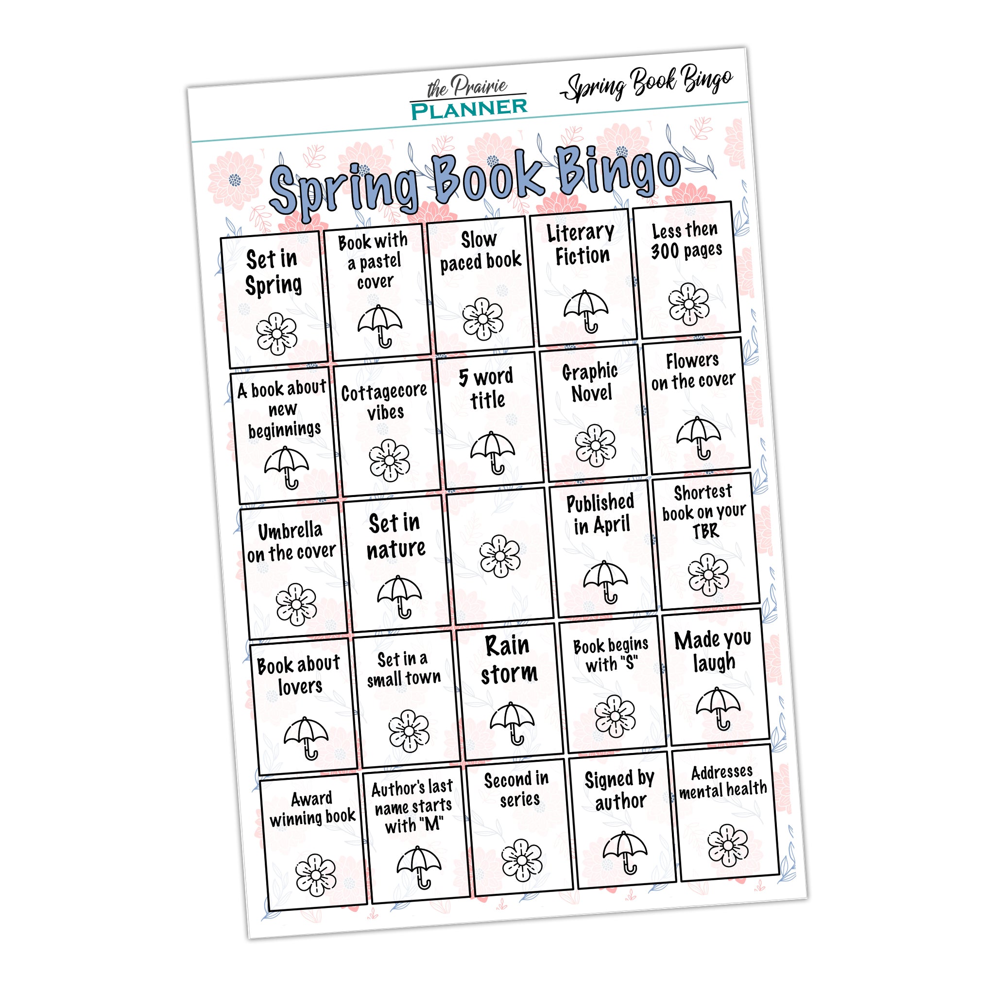 Spring Book Bingo