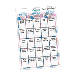 Spring Bucket Bingo