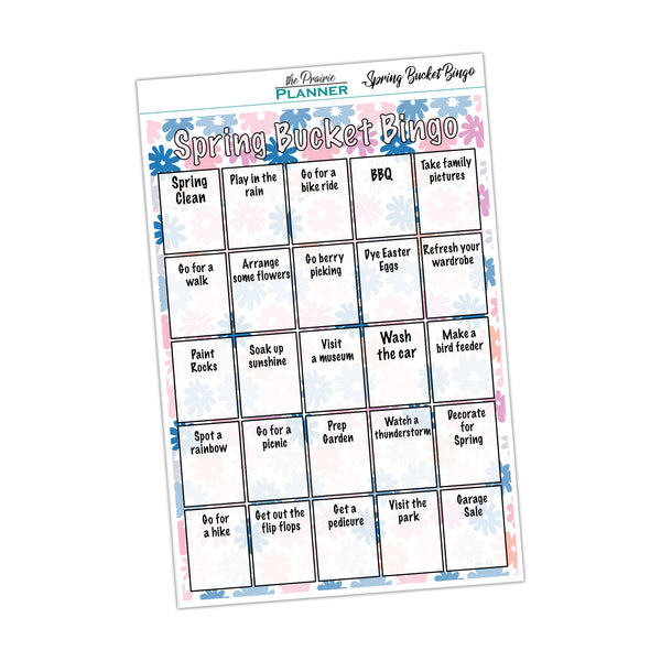 Spring Bucket Bingo