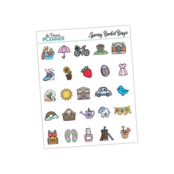 Spring Bucket Bingo