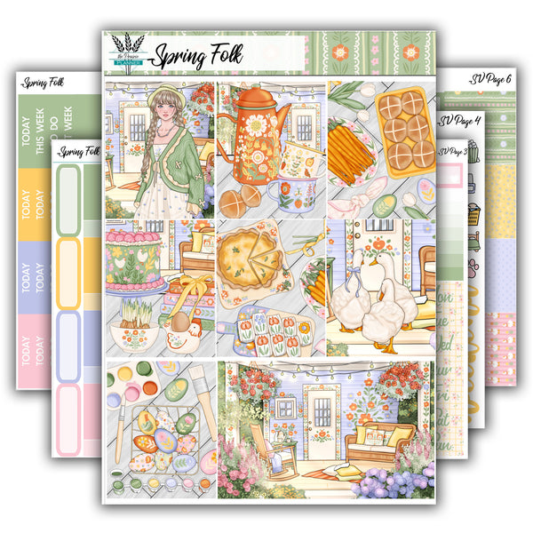 Spring Folk | Weekly Planner Kit