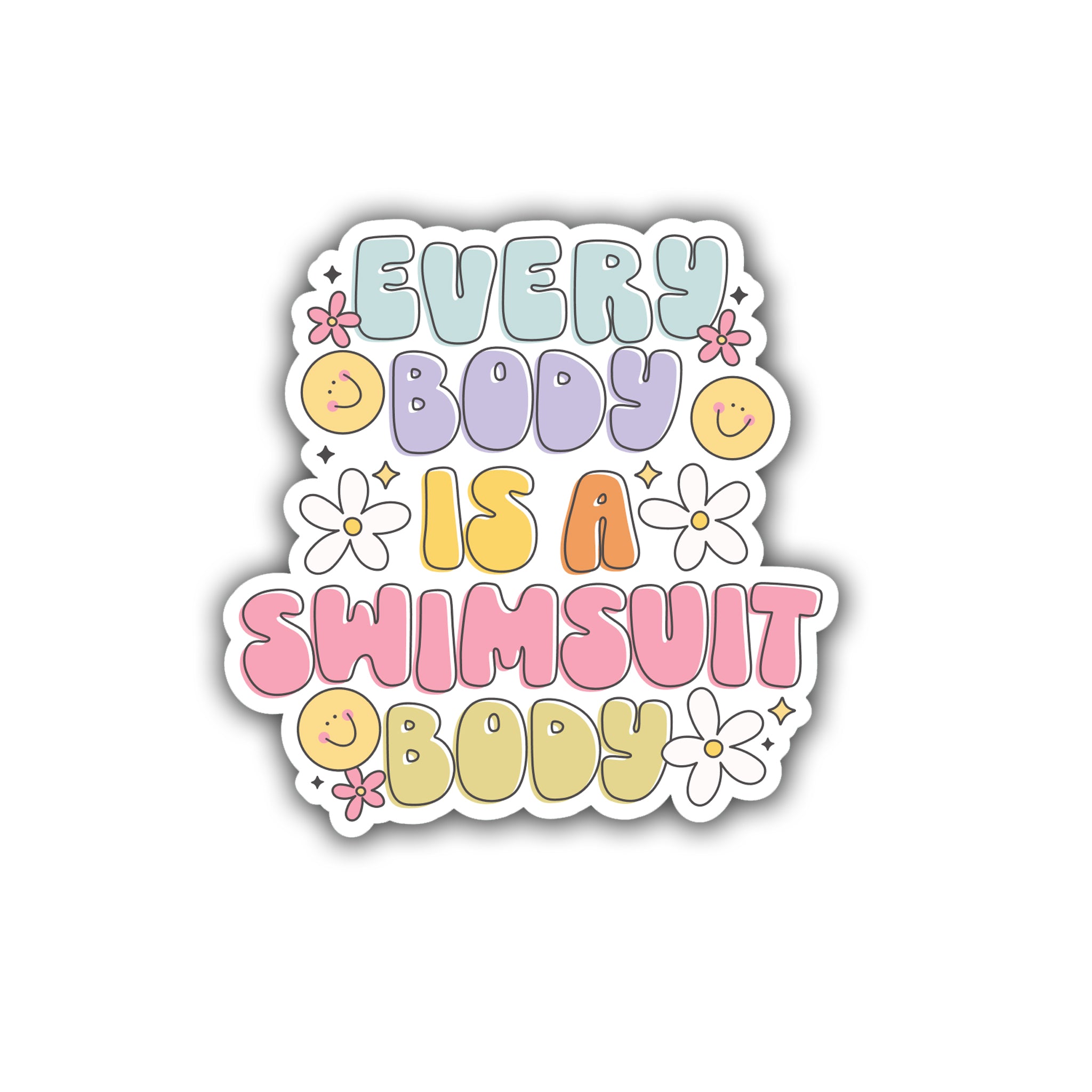 Swimsuit Body Die Cut Sticker