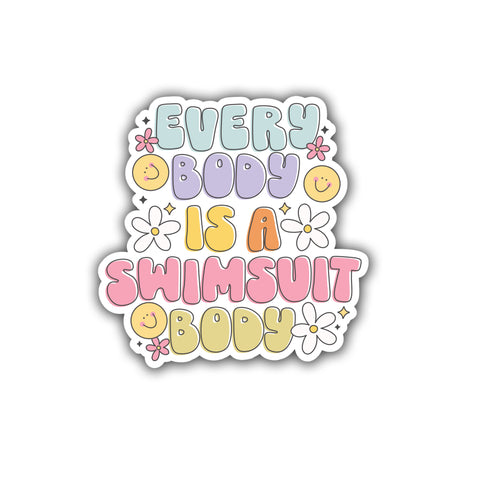 Swimsuit Body Die Cut Sticker