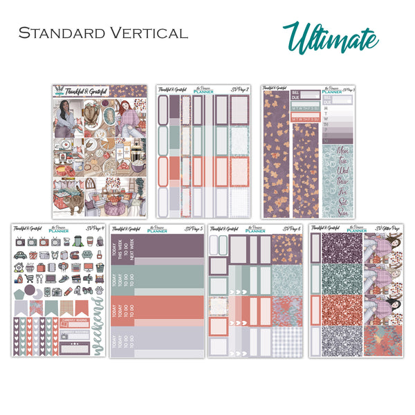 Thankful & Grateful | Weekly Planner Kit