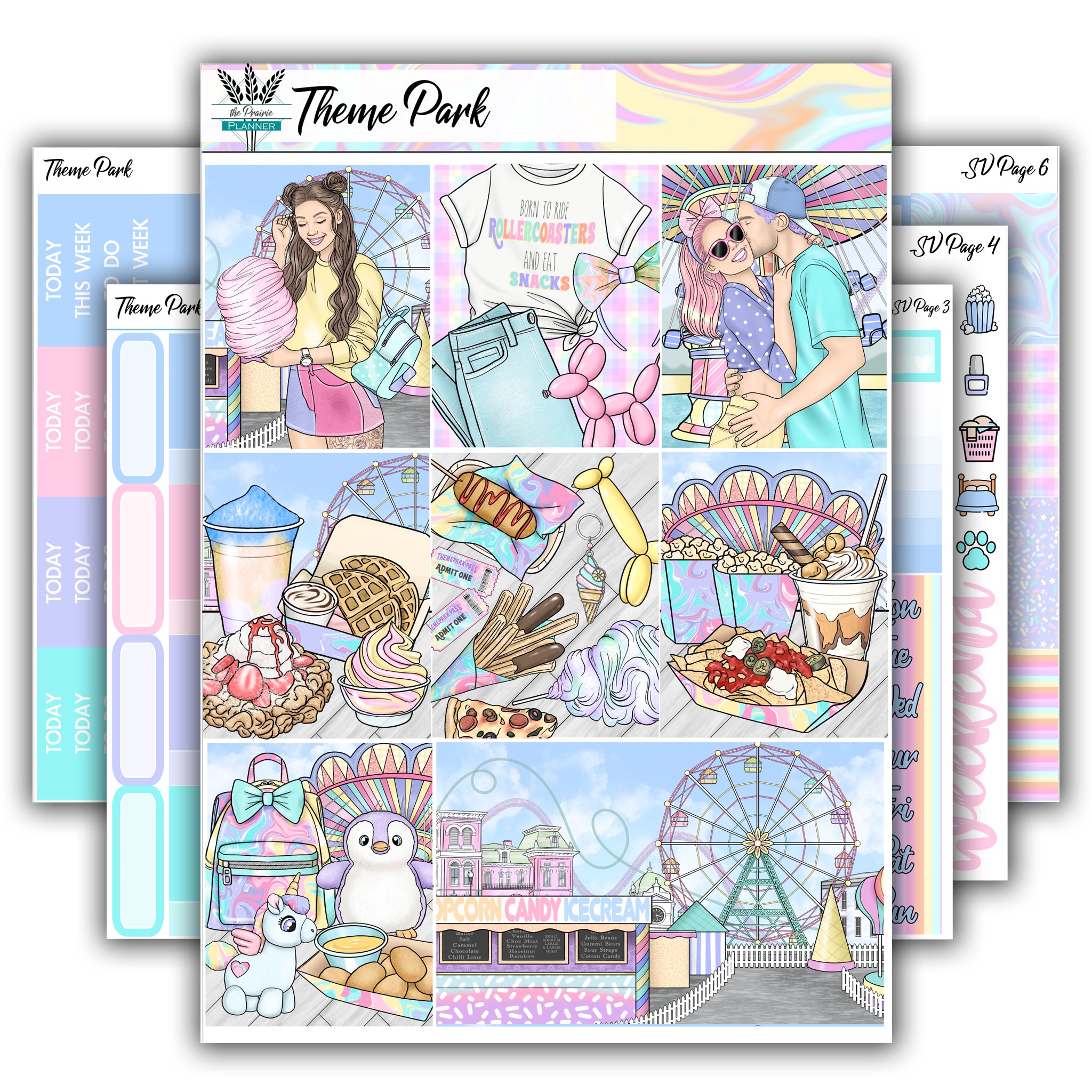 Theme Park | Weekly Planner Kit