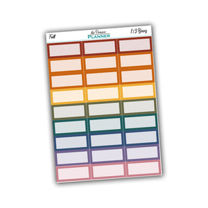 Squared Third Boxes - Fall Multi Colour