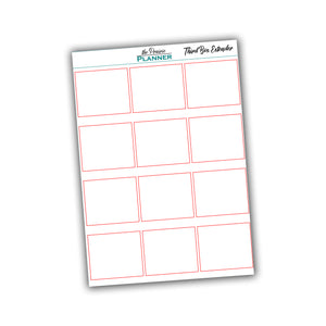 Third Box Extenders  - Planner Stickers