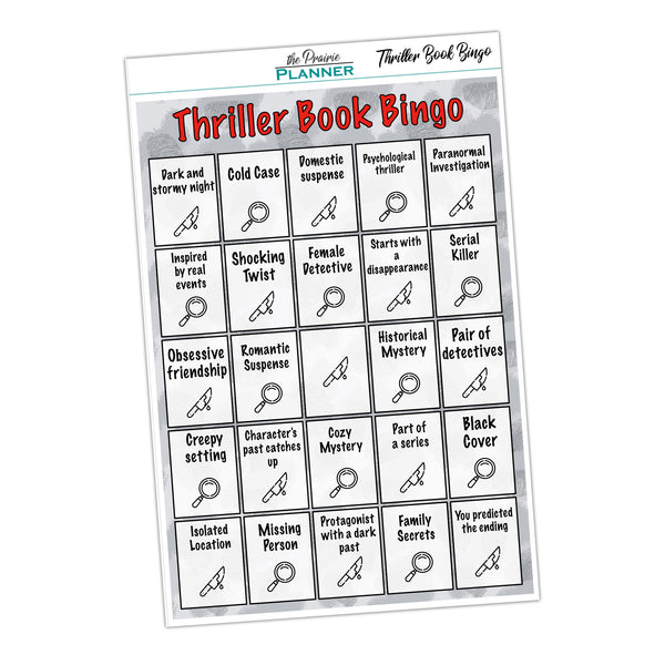 Thriller Book Bingo