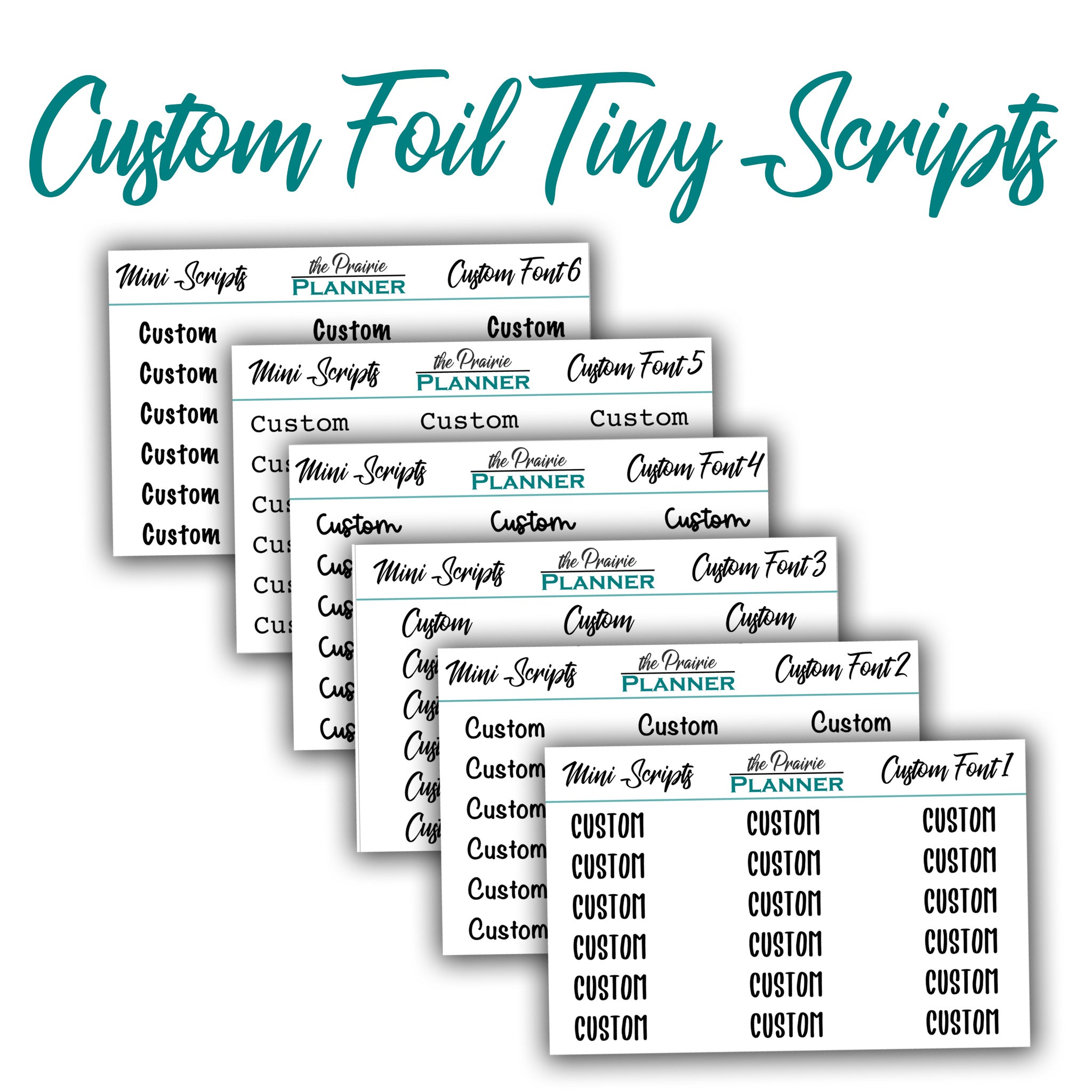 FOILED Custom TINY Scripts