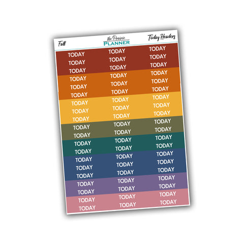 Today Headers - Fall Multi-Colour