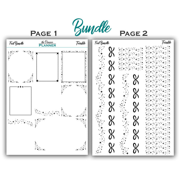 FOIL - Twinkle Collection - Planner Stickers