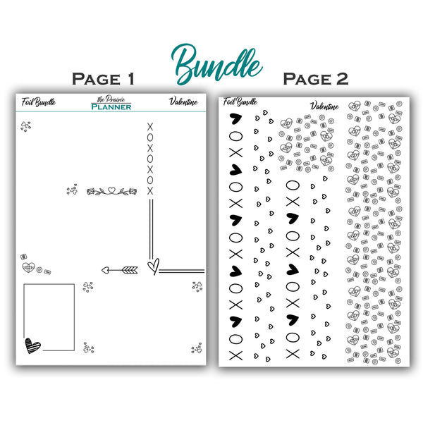 FOIL - Valentine Collection - Planner Stickers
