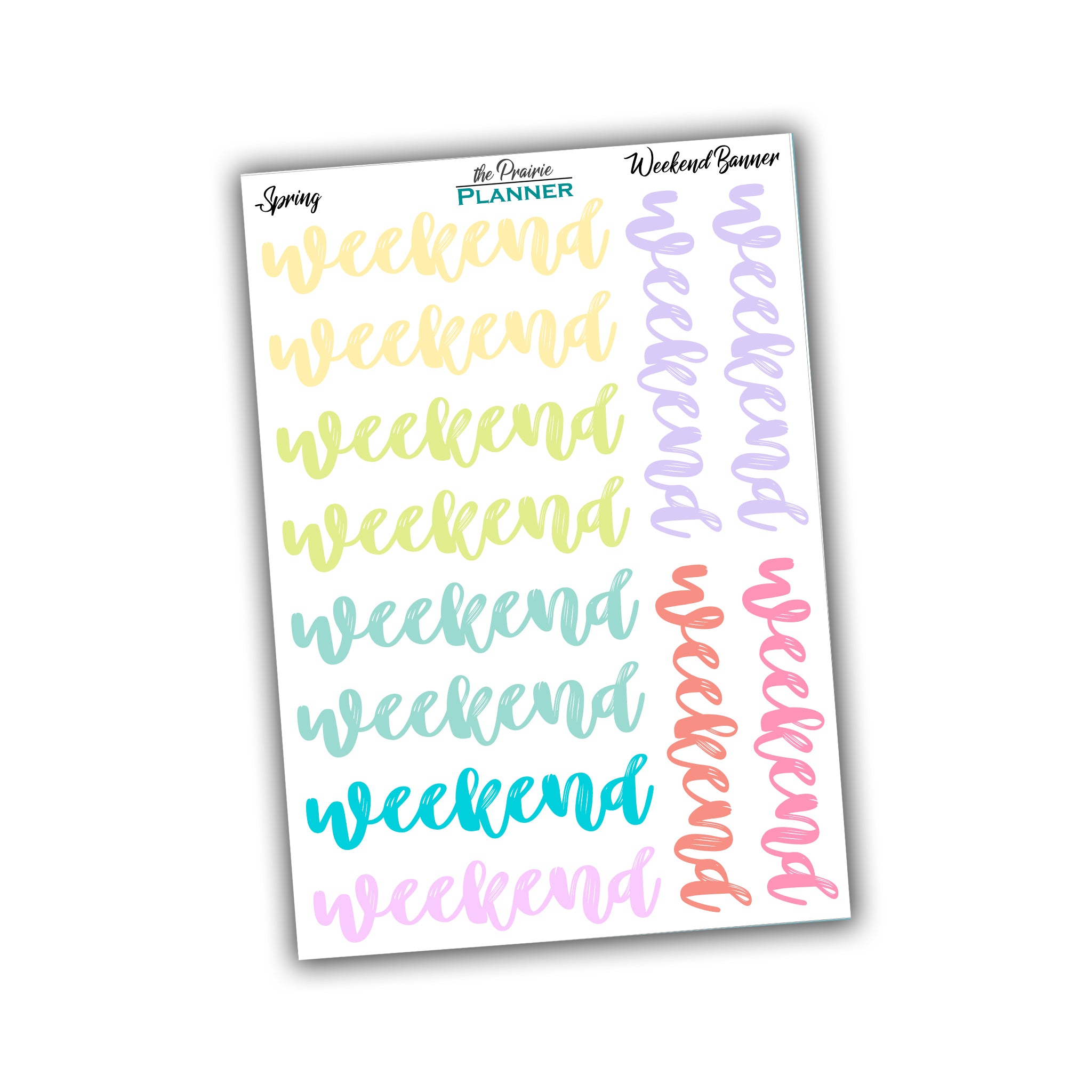 Weekend Banners - Spring Multi-Colour