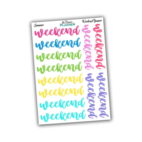 Weekend Banners - Summer Multi-Colour