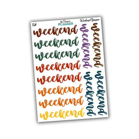 Weekend Banners - Fall Multi-Colour