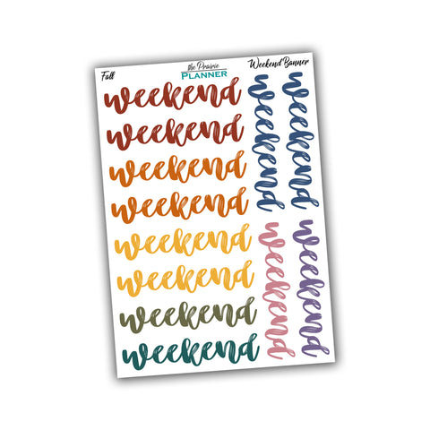 Weekend Banners - Fall Multi-Colour