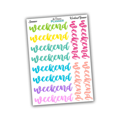 Weekend Banners - Summer Multi-Colour