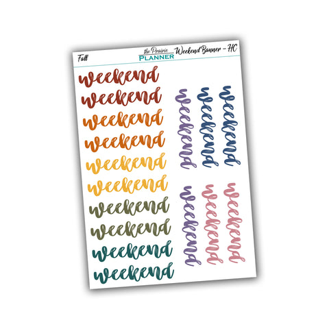 Weekend Banner - Hobo Cousin - Fall Multi-Colour
