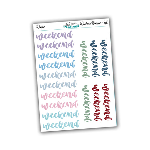 Weekend Banner - HC- Winter Multi-Colour