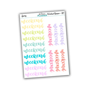 Weekend Banner - Hobo Cousin - Spring Multi-Colour