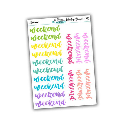 Weekend Banner - Hobo Cousin - Summer Multi-Colour
