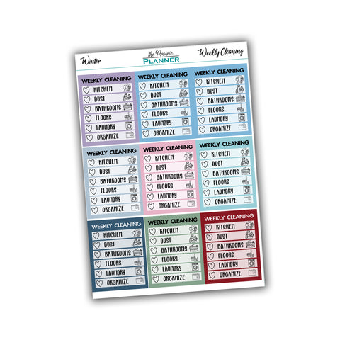 Weekly Cleaning - Winter Multi-Colour