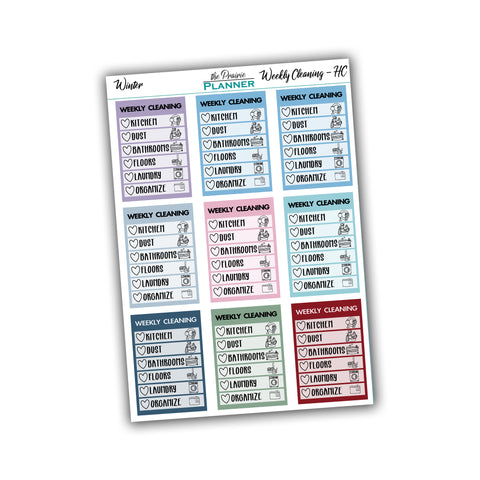 Weekly Cleaning - HC- Winter Multi-Colour