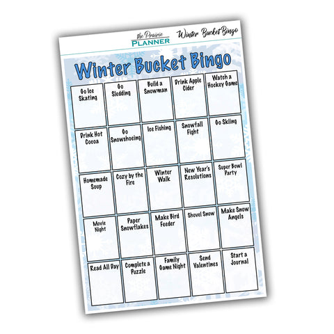 Winter Bucket Bingo