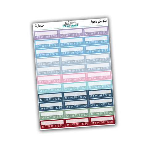 Habit Tracker - Winter Multi-Colour