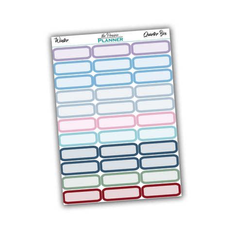 Quarter Boxes - Winter Multi-Colour