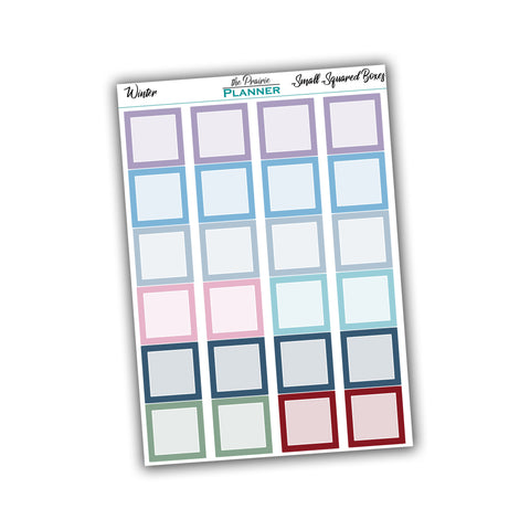 Small Squared Boxes - Winter Multi-Colour