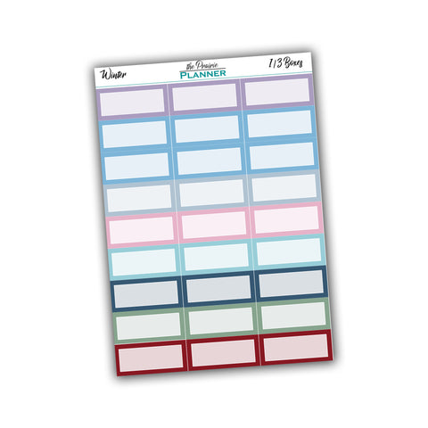 Third Boxes - Winter Multi-Colour