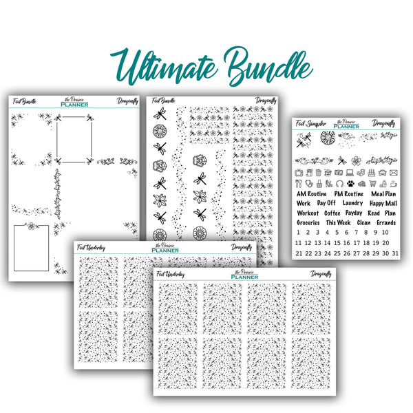 FOIL - Dragonfly Collection - Planner Stickers