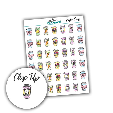 Easter Cups - Planner Stickers