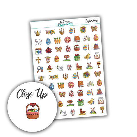 Easter Icons - Planner Stickers