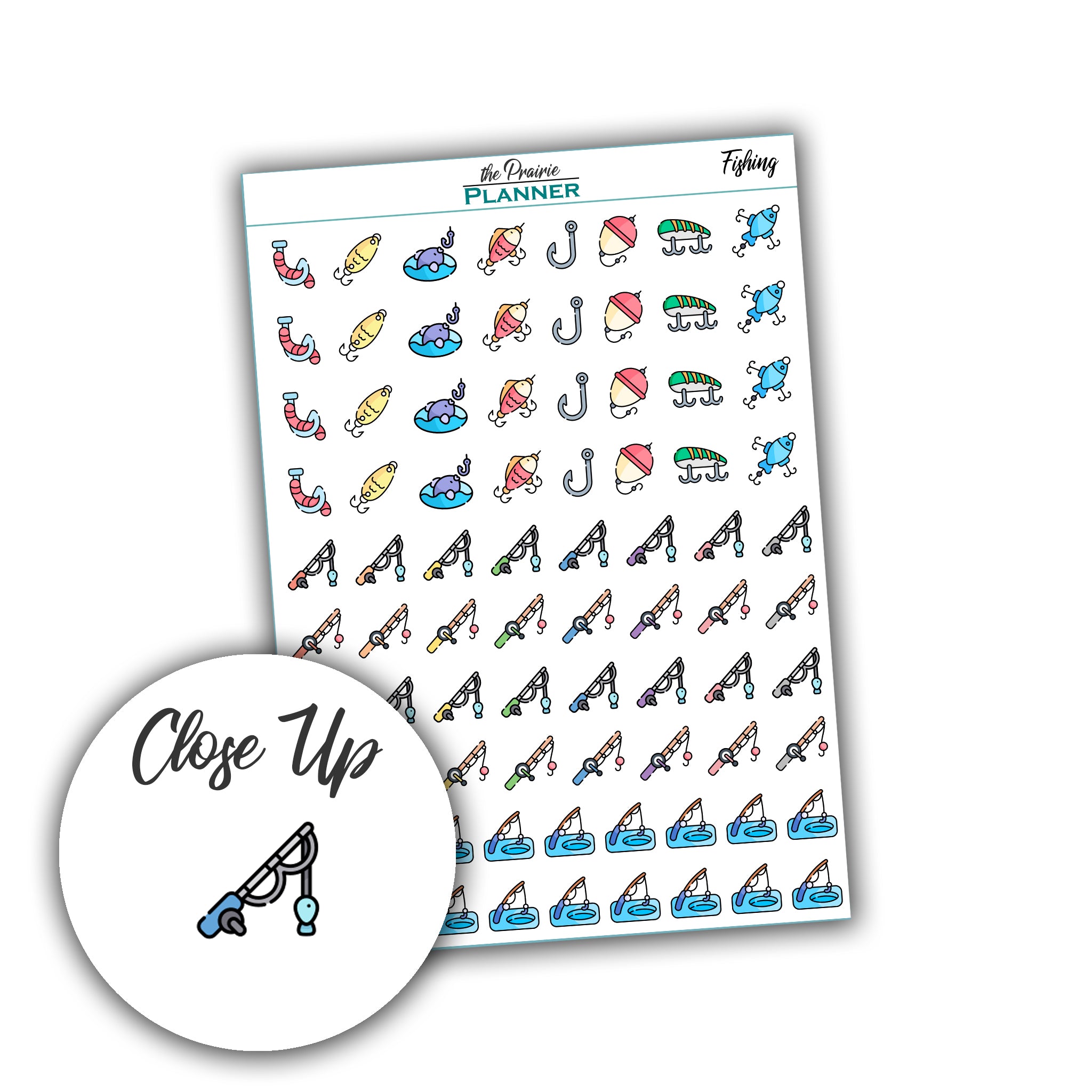 Fishing - Planner Stickers